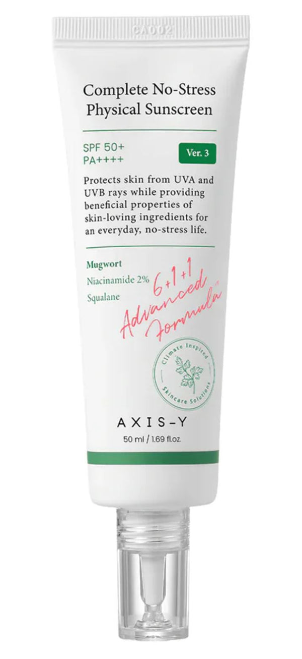 Axis-Y Complete No-Stress Physical Sunscreen SPF50+ 50ml