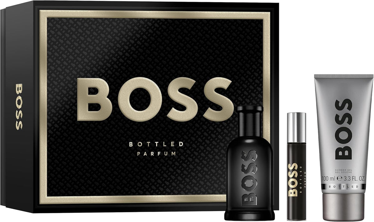 Hugo Boss Boss Bottled Gift Set Parfum Spray 100ml + Shower Gel 100ml + Travel Spray 10ml