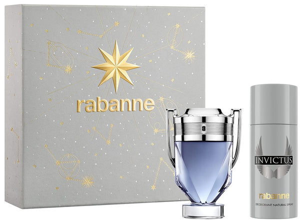 Paco Rabanne Invictus 100ml EDT Spray + 150ml Deodorant Spray Gift Set
