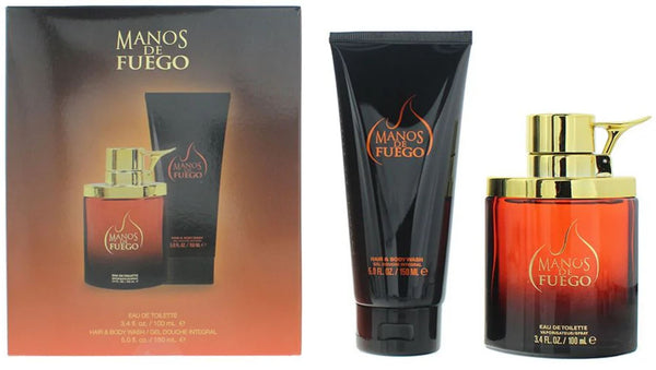Manos De Fuego Caliente Gift Set EDT 100ml + Hair & Body Wash 150ml