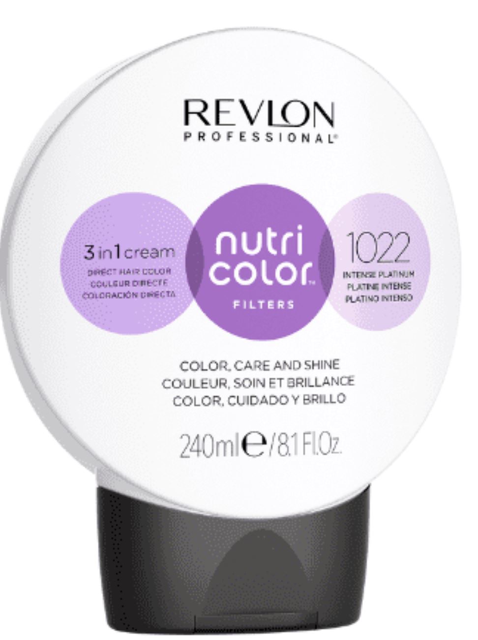 Revlon Professional Hair Colour 240ml 1022 Intensive Platinum Nutri Color Filters
