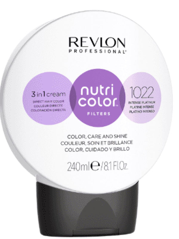 Revlon Professional Hair Colour 240ml 1022 Intensive Platinum Nutri Color Filters