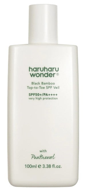 Haruharu Wonder Black Bamboo Top To Toe Sunscreen SPF50+ 100ml