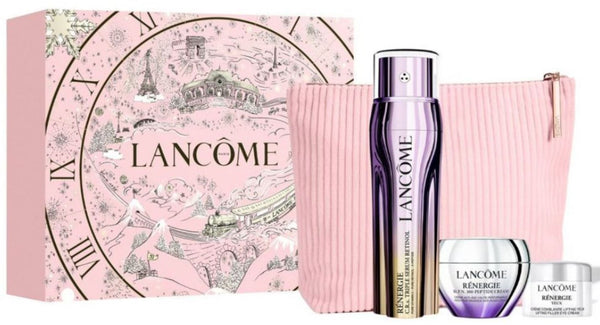 Lancome Renergie Gift Set Triple Serum 50ml + Peptide Day Cream 15ml + Pouch