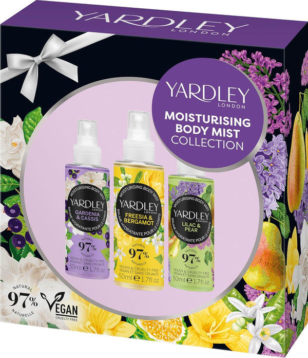 Yardley Body Mist Set 3 x 50ml