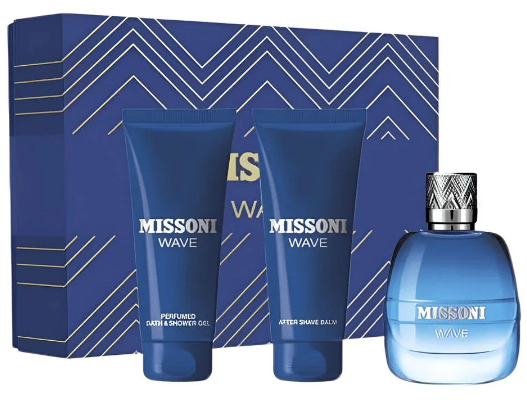 Missoni Wave Gift Set Eau de Toilette 100ml + Shower Gel 100ml + Aftershave Balm 100ml
