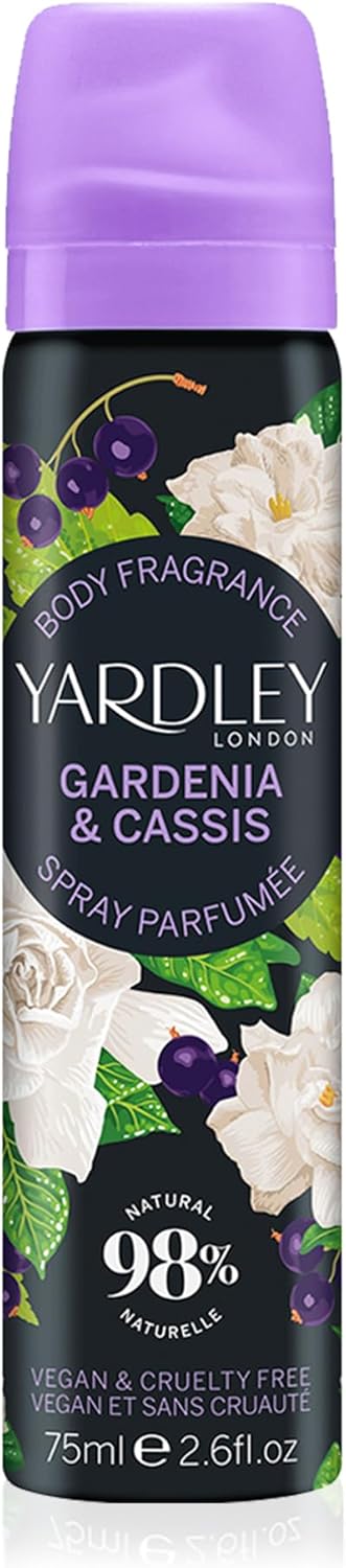 Yardley Gardenia & Cassis 75ml Body Spray