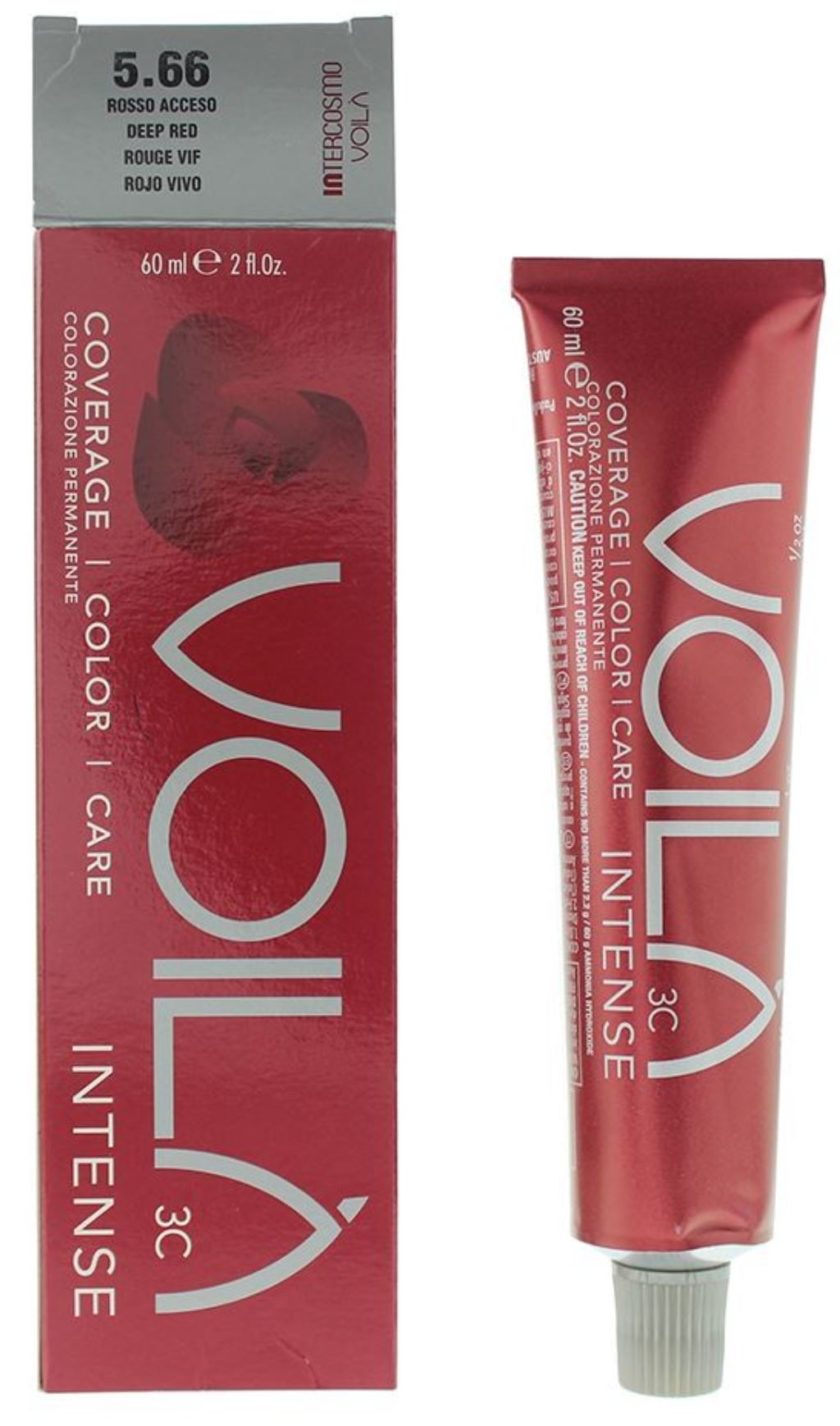Intercosmo Voilà Intense Hair Colour 60ml - 5.66 Deep Red