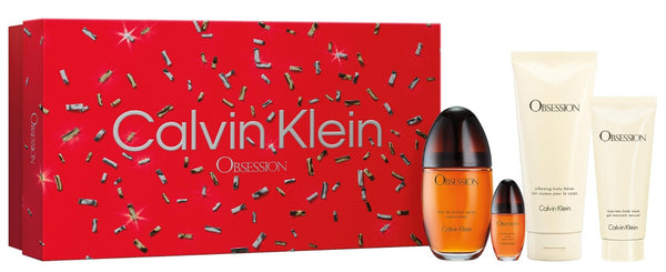 Calvin Klein Obsession Gift Set EDP 100ml + Body Lotion 200ml + EDP 15ml