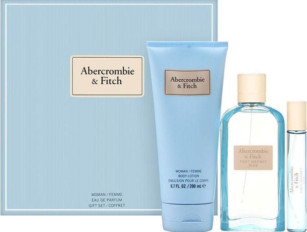 Abercrombie & Fitch First Instinct Blue Woman Gift Set Eau de Parfum 100ml + Eau de Parfum 15ml + Body Lotion 200ml