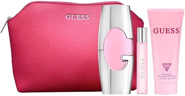 Guess Pink Gift Set EDP 75ml + EDP 15ml + Body Lotion 100ml + Pouch