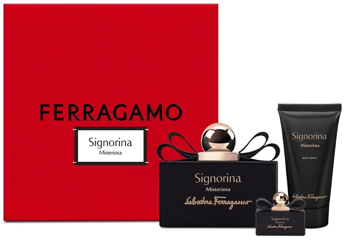 Salvatore Ferragamo Signorina Misteriosa Gift Set EDP 100ml + EDP 5ml + Body Lotion 50ml
