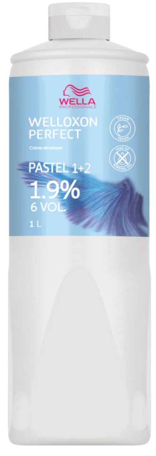Wella Welloxon Perfect Pastel 1+2 1.9% 6 Vol 1000ml Cream Peroxide