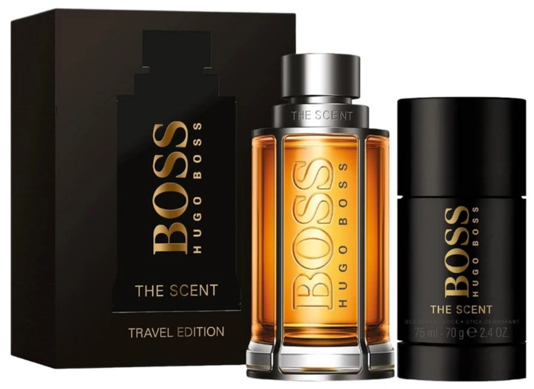 Hugo Boss The Scent 100ml EDT Spray + 75ml Deodorant Stick Gift Set