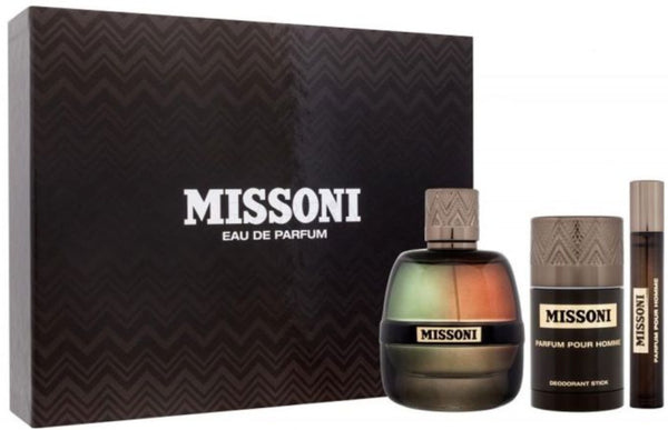 Missoni Gift Set Eau de Parfum 100ml + Eau de Parfum 10ml + Deodorant Stick 75g