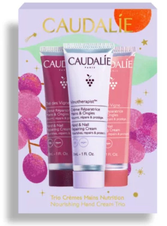 Caudalie Hand Cream Trio Gift Set: 3 x 30ml
