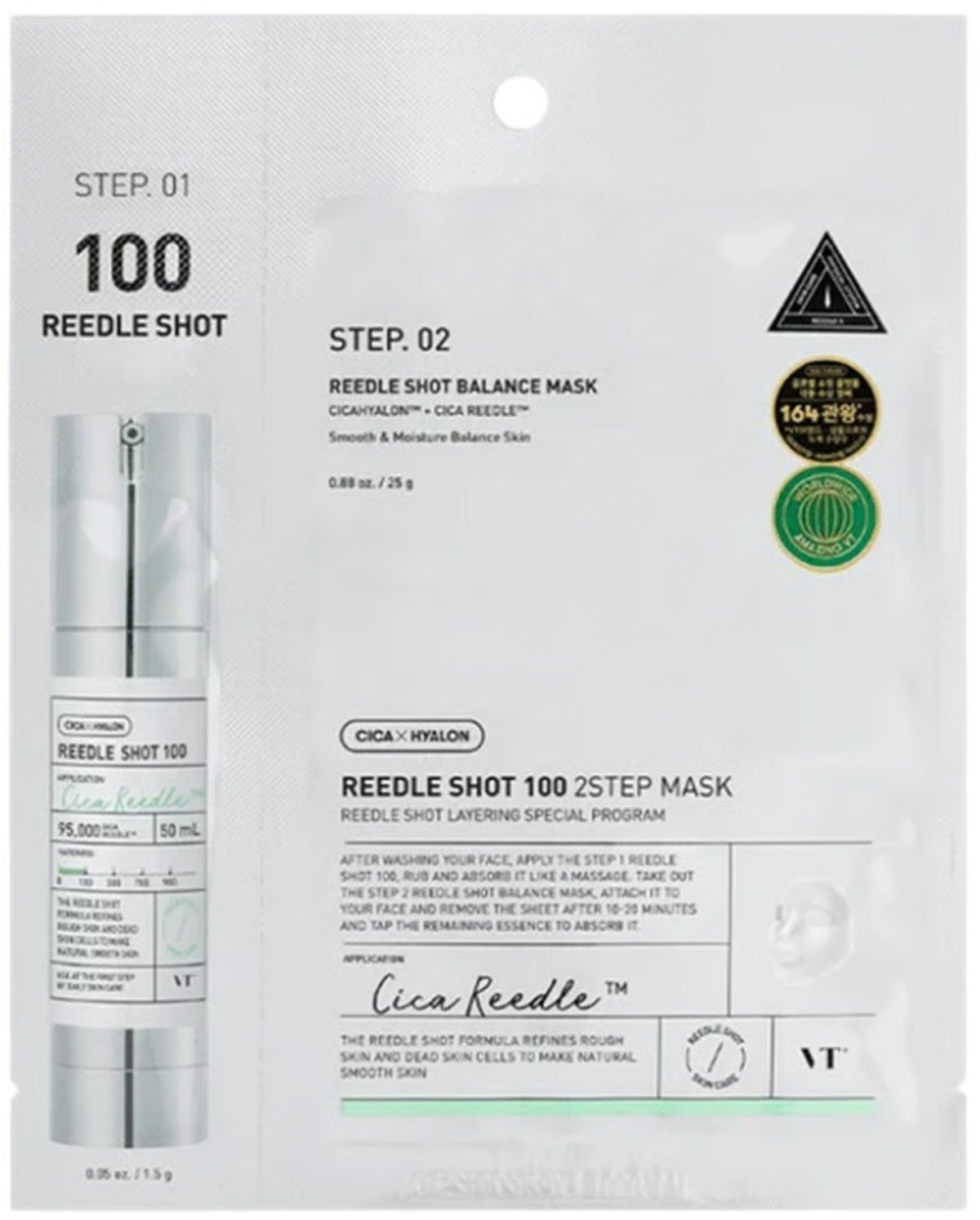 VT Cosmetics Reedle Shot 100 2 Step Mask 26.5g