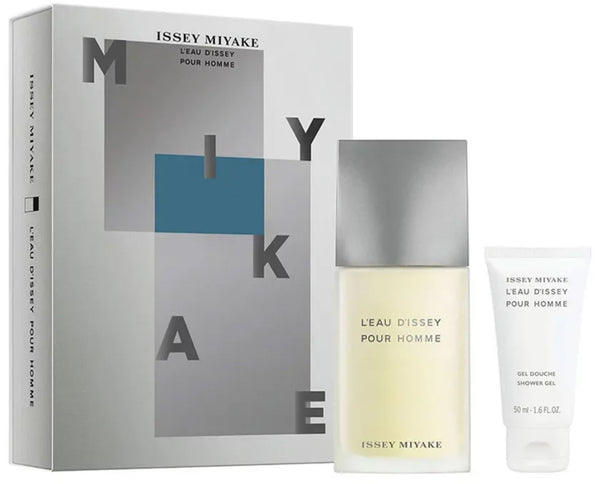 Issey Miyake L'eau D'issey Pour Homme Gift Set 75ml EDT Spray + Shower Gel 50ml