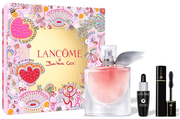 Lancome La Vie Est Belle Set 50ml EDP Spray + Genifique Serum 10ml + Hypnose Mascara 2ml