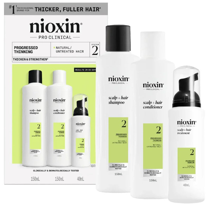 Nioxin Pro Clinical System 2 Scalp + Hair Thickening Trial Starter Kit