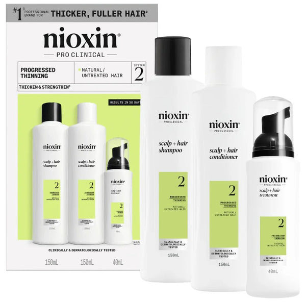 Nioxin Pro Clinical System 2 Scalp + Hair Thickening Trial Starter Kit