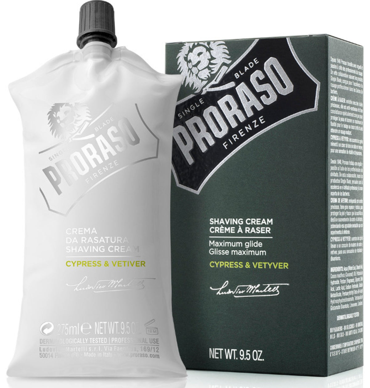 Proraso Cypress & Vetyver 275ml Shaving Cream