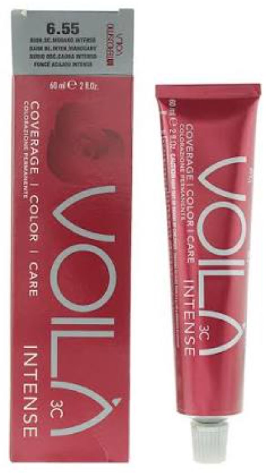 Intercosmo Voilà 3C Intense Hair Colour 60ml - 6.55 Dark Blonde Intense Mahogany