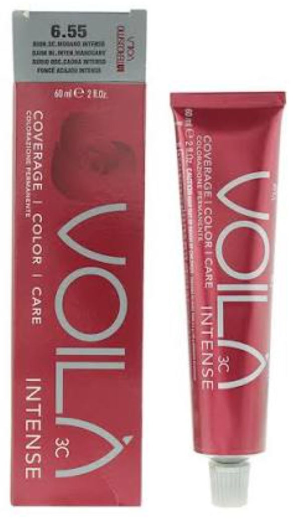Intercosmo Voilà 3C Intense Hair Colour 60ml - 6.55 Dark Blonde Intense Mahogany