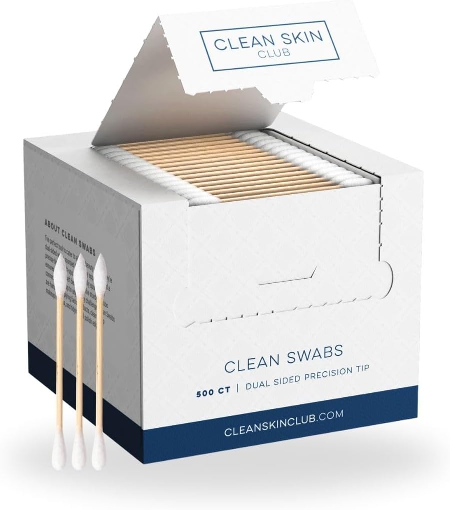 Clean Skin Club Double-Sided Precision Tip Clean Swabs x500