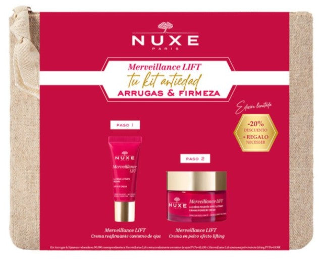 Nuxe Merveillance 2 Piece Gift Set: Cream Powder 50ml + Eye Contour Care 15ml