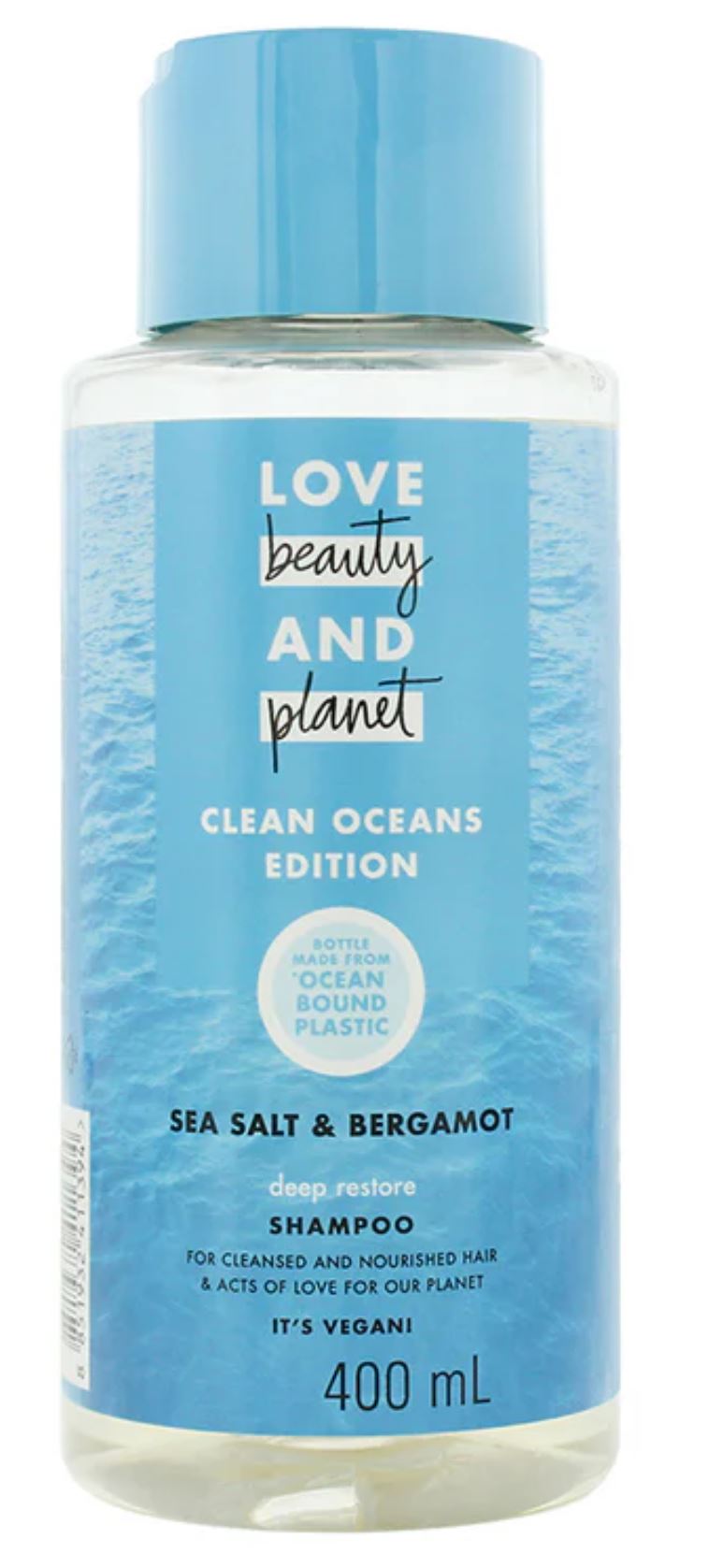 Love Beauty And Planet Deep Restore Clean Oceans Sea Salt & Bergamot 400ml Shampoo