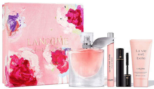 Lancome La Vie Est Belle Gift Set EDP Spray 50ml + EDP Spray 10ml + Body Lotion 50ml + Mascara 2ml
