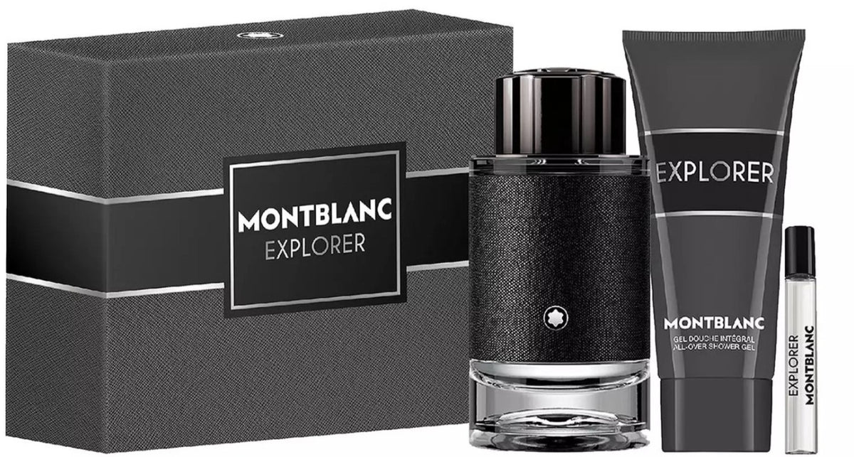 Montblanc Explorer 100ml EDP Spray + 100ml Shower Gel + 7.5ml EDP Spray Gift Set