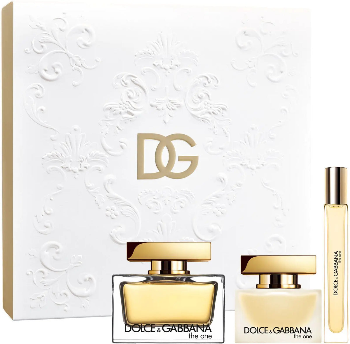 Dolce & Gabbana The One Gift Set 75ml EDP Spray + 10ml EDP Spray + 30ml Hair Mist