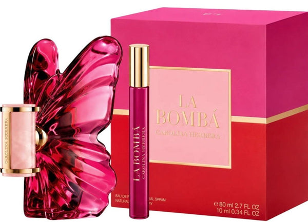 Carolina Herrera La Bomba 80ml EDP Spray + 10ml EDP Spray Gift Set