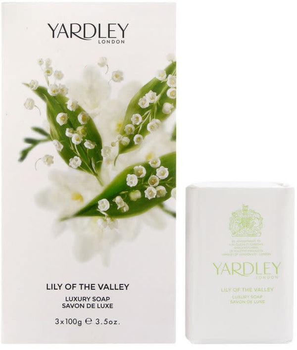 Yardley Yardley Lily Of The Valley Luxury Soap 3 X 100G - Health & Beauty > Personal Care > Cosmetics > Bath & Body > Bar Soap Soap