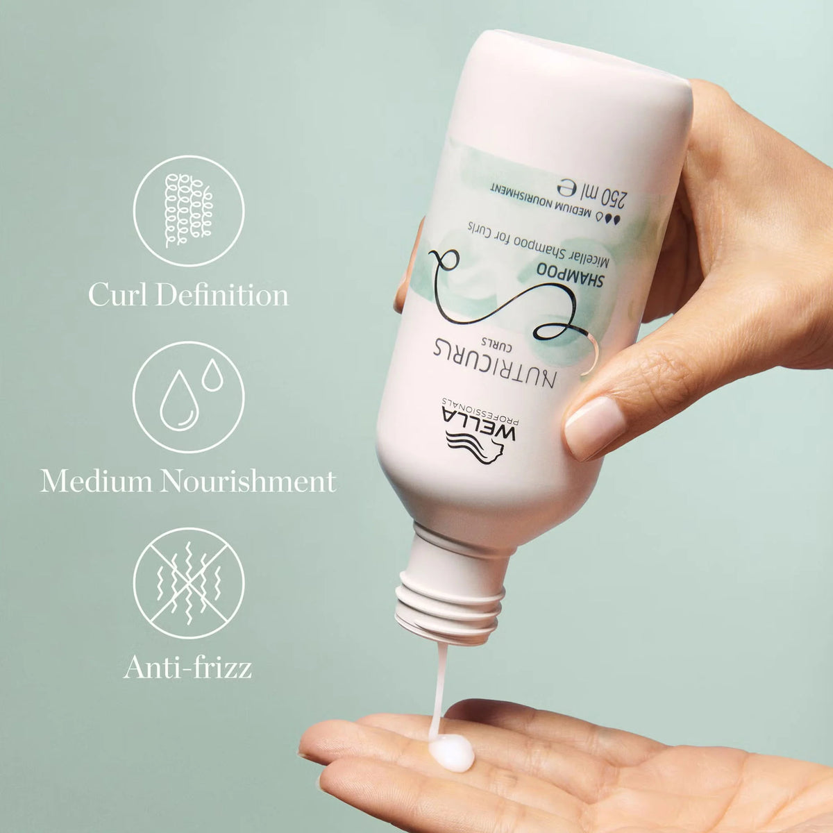 Wella Nutri Curls Shampoo 250ml