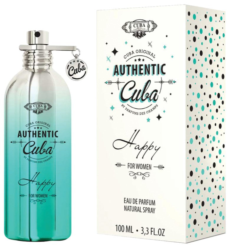 Cuba Authentic Happy For Women 100ml EDP Spray