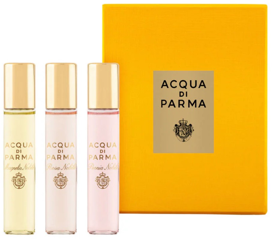 Acqua di Parma Le Nobili Gift Set 3 Piece Rosa Nobili Eau de Parfum 12ml + Magnolia Nobili Eau de Parfum 12ml + Peonia Nobili Eau de Parfum 12ml