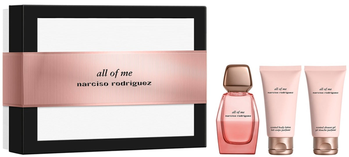 Narciso Rodriguez All Of Me Intense Gift Set: 50ml EDP Spray + 50ml Body Lotion + 50ml Shower Gel