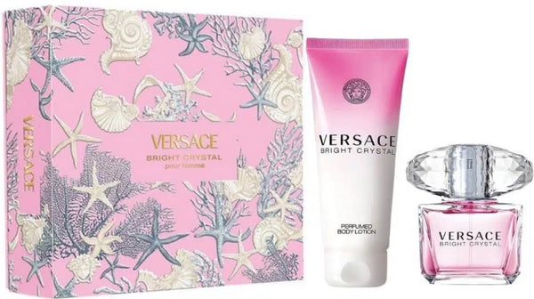 Versace Bright Crystal 90ml EDT Spray + 150ml Body Lotion Gift Set