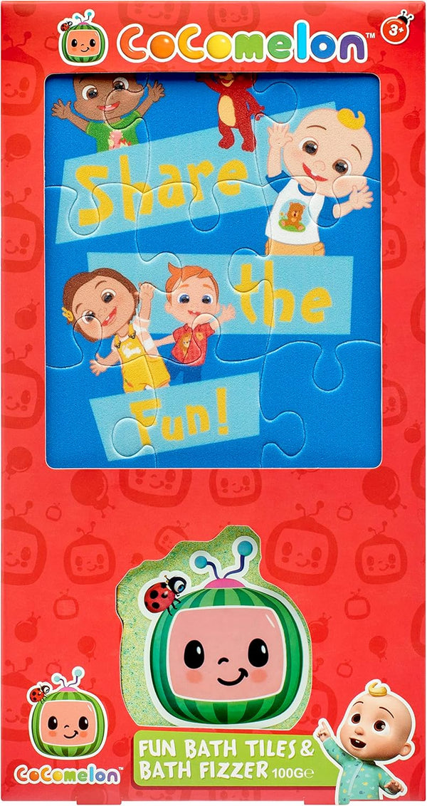 Cocomelon EVA Bath Tiles & Shaped Fizzer