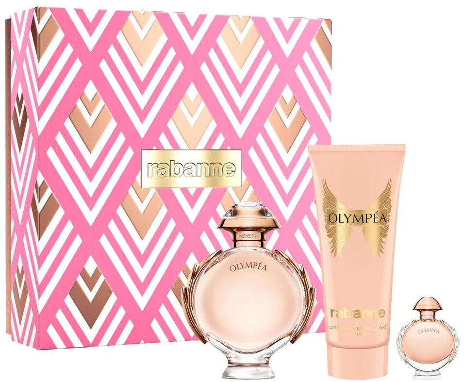 Paco Rabanne Olympea Gift Set EDP Spray 80ml + EDP Spray 6ml + Body Lotion 100ml