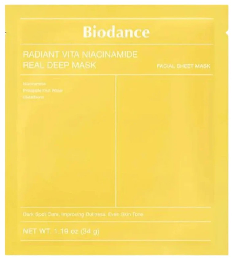 Biodance Radiant Vita Niacinamide Real Deep 34g Mask Sheet