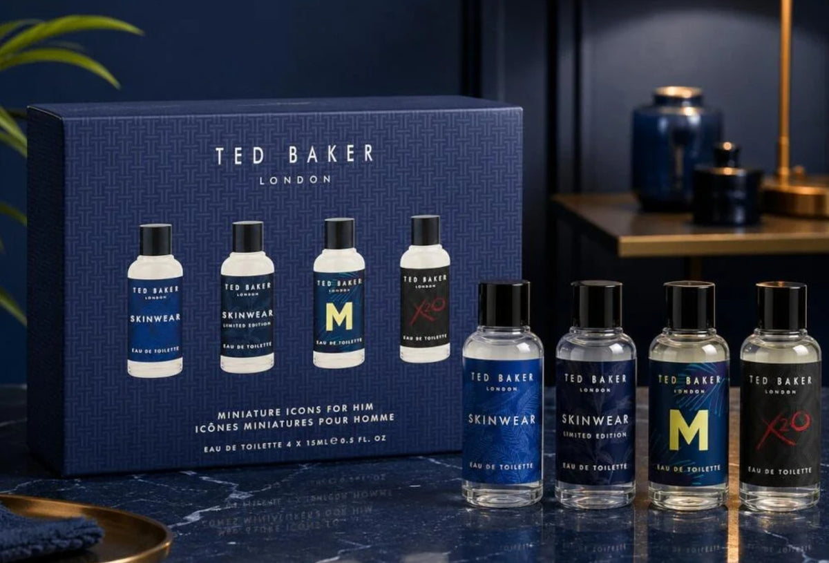 Ted Baker Icons Miniature Gift Set For Him: 4 x 15ml EDT Splash