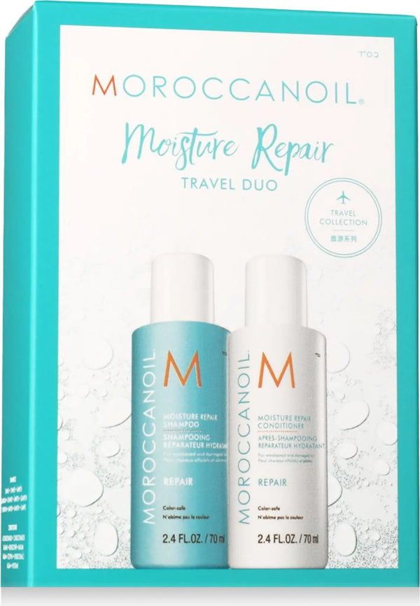 Moroccanoil Moisture Repair Gift Set: 70ml Shampoo + 70ml Conditioner