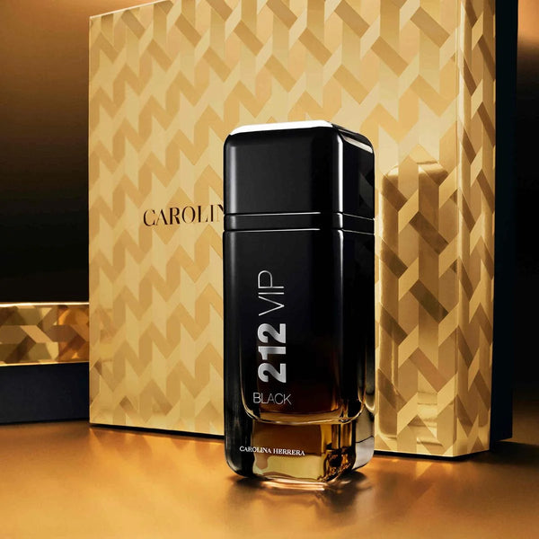 Carolina Herrera 212 VIP Black Gift Set: 100ml EDP Spray + 100ml Shower Gel + 10ml EDP Spray
