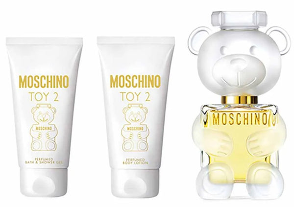 Moschino Toy 2 Gift Set EDT Spray 50ml + Body Lotion 50ml + Shower Gel 50ml