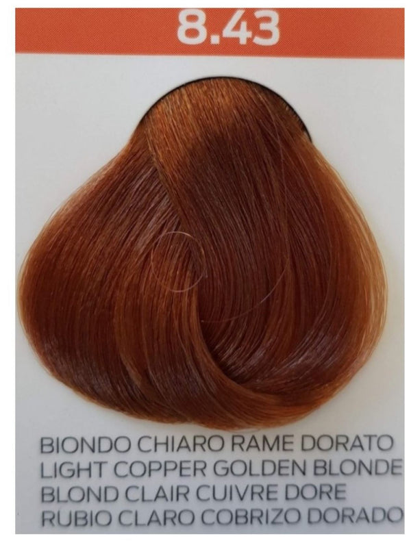 Intercosmo Voilà 3C Intense Hair Colour 60ml - 8.43 Light Copper Golden Blonde
