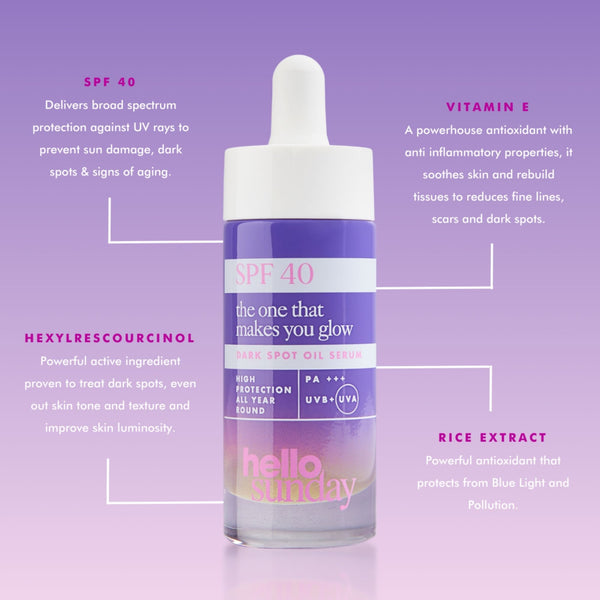 Hello Sunday The One That Makes You Glow SPF40 30ml Dark Spot Serum